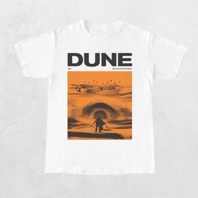 Vintage Dune 1965 Adult TShirt New SpringSummer Arrivals Unisex Women Arrivals Regular Fit Casual  Streetwear S