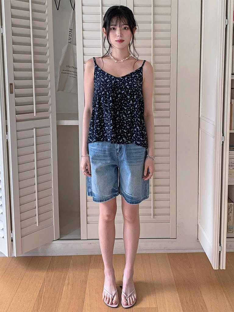 KOOLKITTEN Retro Low Bermuda Denim Shorts (Light Indigo)