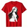Sexy Waifu Otaku Anime Japanese In Black And White Art Tshirt Unisexs Printed Tshirt