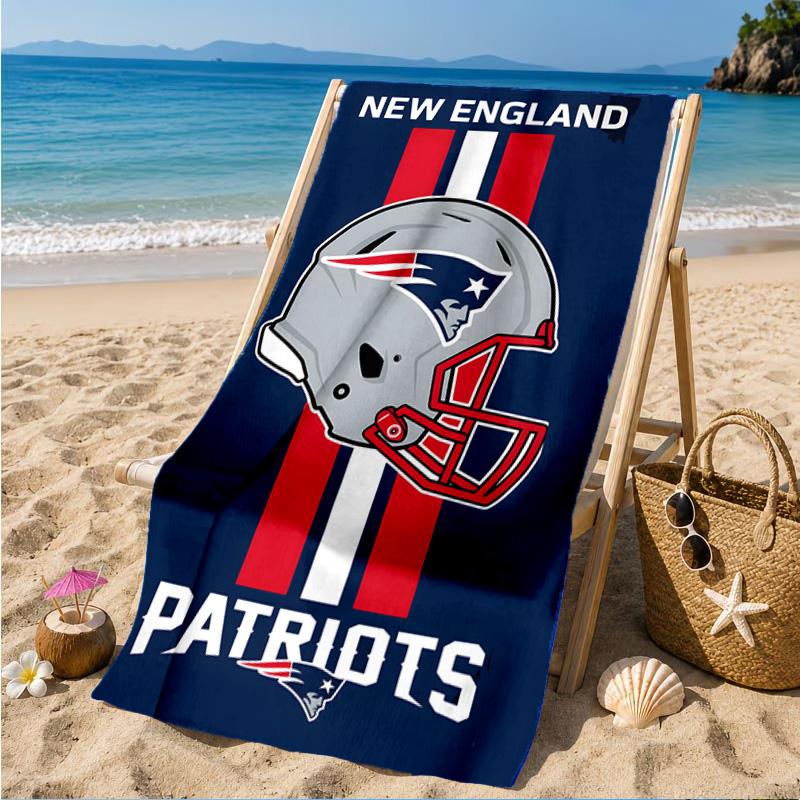 New England Patriots Gear Beach Towel, Quick-drying, Easy To Care For, Suitable for Both Fitness and Beach Vacations,Sports Essential