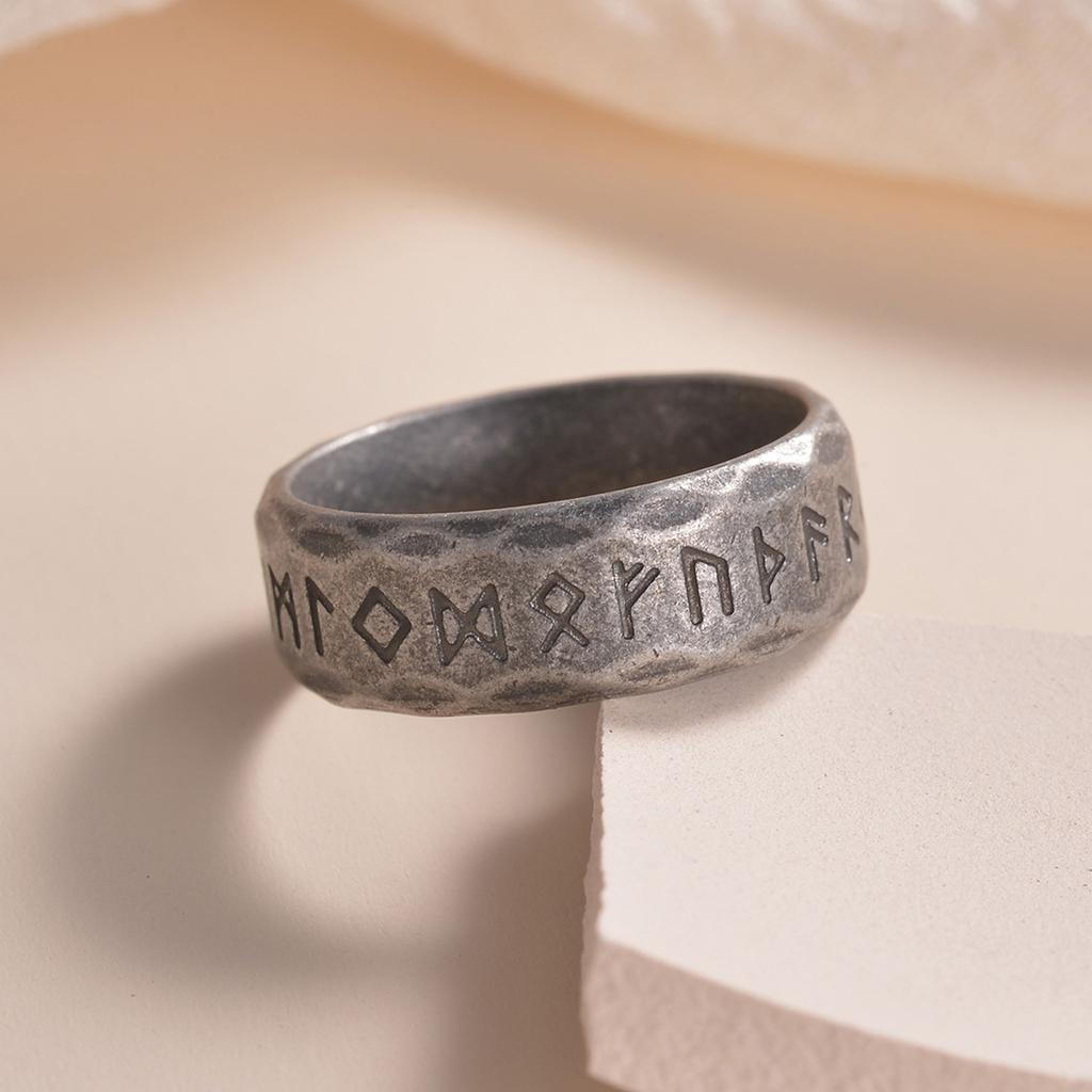 Neuer Wikinger Wikinger Runen Ring Retro Herrenschmuck