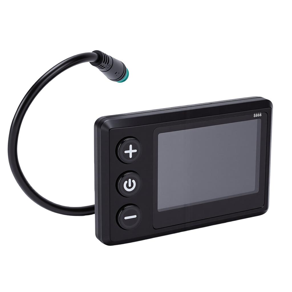 LCD displej pro elektrokolo S866 1S Panel LCD pro skútr s USB 5pinovým vodotěsným konektorem pro horské kolo Cyklistika