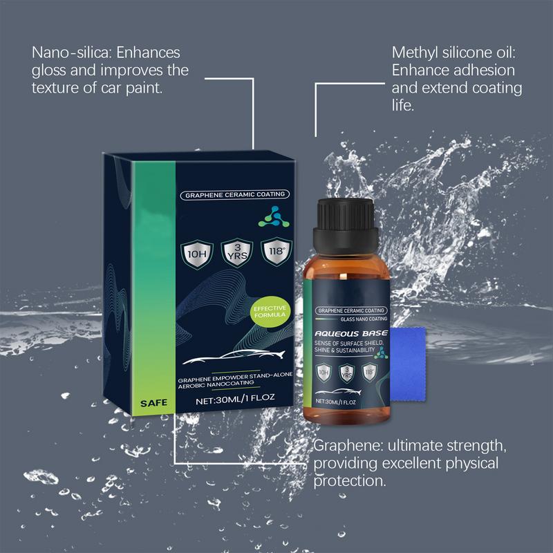 Nano Ceramic Coating For Cars Quick Effect Coating Agent 30ml Car Paint Scratch Repair Safe Renewal Agent For Trucks RVs