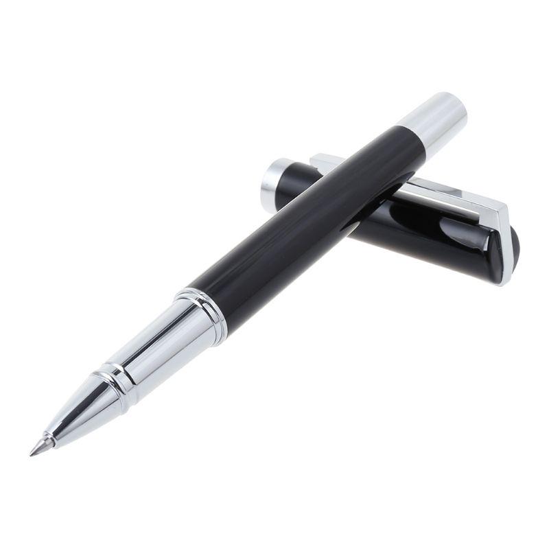 Pix cu bile tip roller cu semnătură metalică de lux Business de 0,5 mm Pixuri pentru semne cu cerneală gel neutră