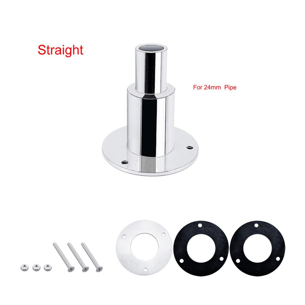316 Stainless Steel Thru Hull Exhaust Skin 24mm Tube Pipe Socket Hardware for heaters Exhaust Pipe