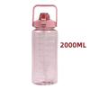 High-Capacity Outdoor Sports Straw Water Bottle - Heat Resistant