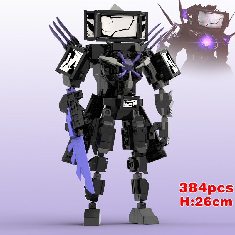 MOC Skibidi Toilet Blocchi da Costruzione Titan Monitorman Spider VS TV Man Figure Giocattoli da Costruzione Modello Fai da Te per Bambini Natale