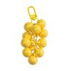 Creative Translucent Crystal Grape Cluster Keychain - Cute Backpack Pendant & Car Accessory