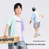 Zuoxi Boys' Gradient Aurora Cool-Touch T-Shirt