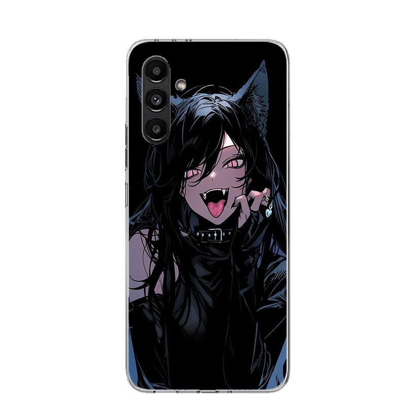 Cartoon Cool Demon Girl Phone Case For Samsung Galaxy A17 A16 A14 A15 A13 A57 A56 A54 A55 A53 A37 A36 A34 A35 A33 A26 A24 A25 A2