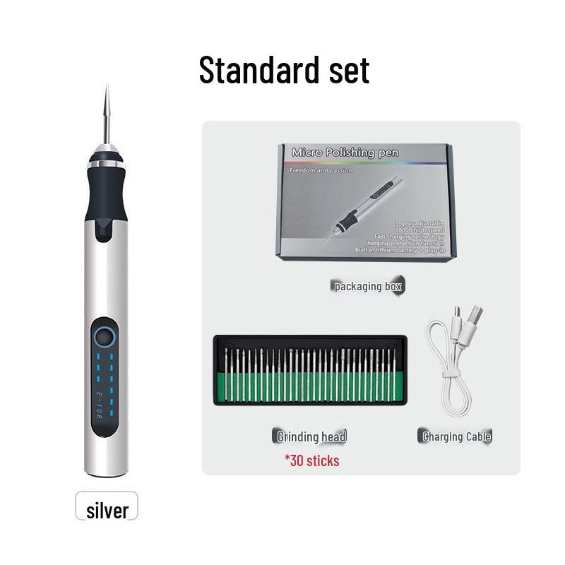 Electric Grinder Pen: Handheld Carving, Polishing & Engraving Tool for Jade & Wood