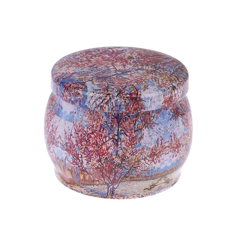 Vintage Candle Tin Can Candy Cookie Storage Box Dry Spice Storage Jar Suitable Diy Candle Cosmetic Ointment Making Christmas
