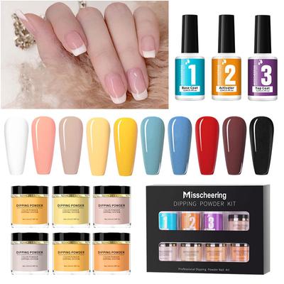 Nail Art Infiltration Powder Set No Baking Lamp French Dipping Powder Nail Glitter Dippingpowder