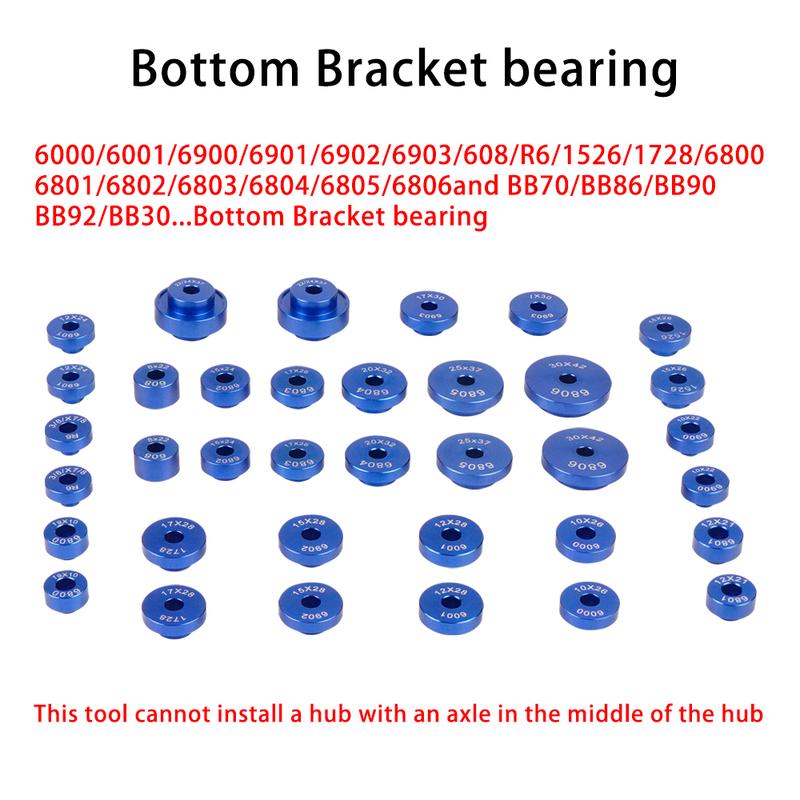 Bicycle Bearing Press Set For Wheels Bicycle Soft Tail Frame Turning Point Bearing Hub Bearing Installation Hub Assembly Tool