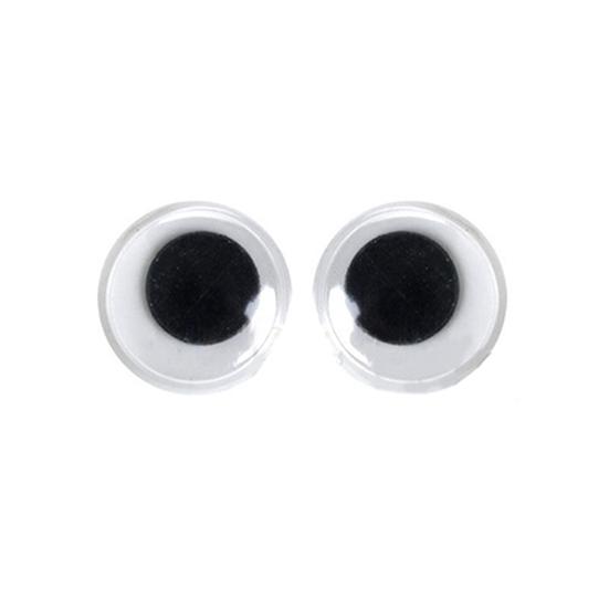 500Pcs Mixed Size Self-adhesive Plastic Round Eyes Wiggle Googly