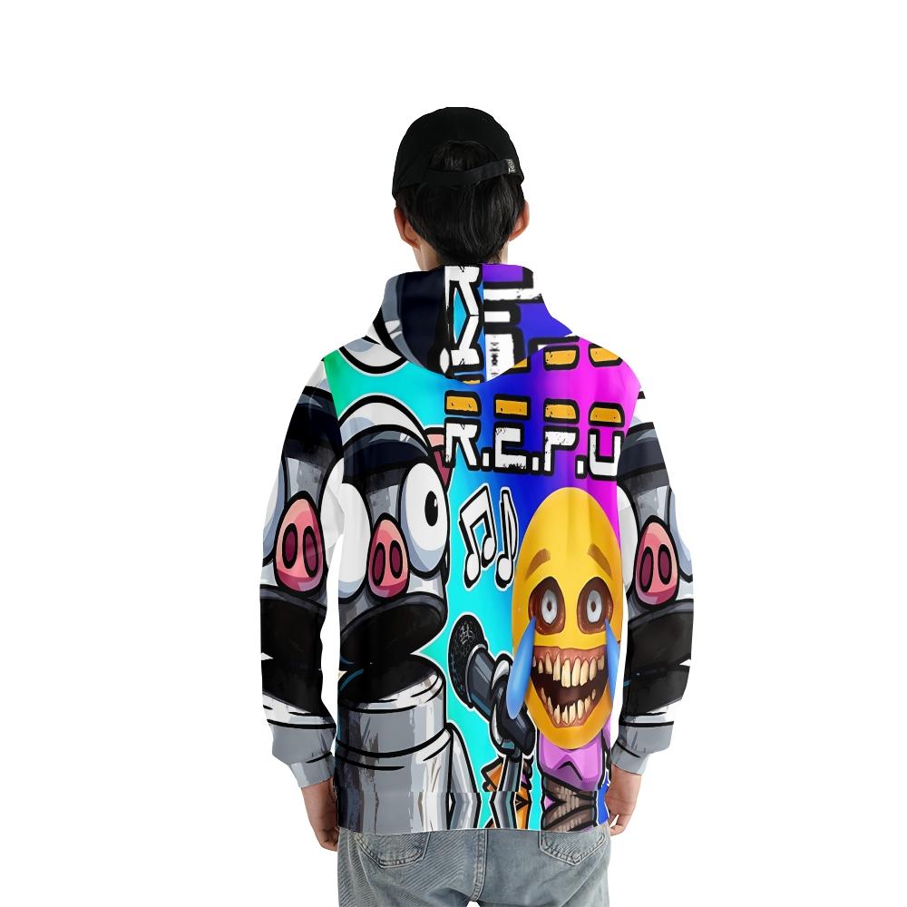 REPO Hoodies Streetwear Cartoon Printed Hooded Sweatshirt Men Women Cosplay Sports Pullovers