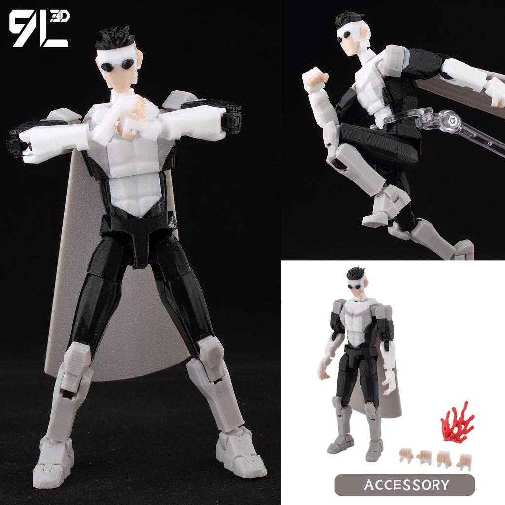 9L3D Printed MultiJointed Action Figure BATTLE BEAST Invincible DUMMY13 LUCKY13 Titan13 American Comics Action Figure Model Toy