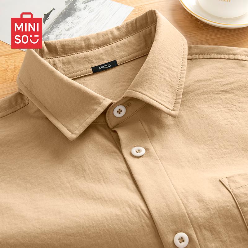 MINISO Men s Ice Silk Short Sleeve Shirt L