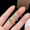 Teardrop Ring with S925 Silver/White/Rose/Gold Plating 4x6mm for Women