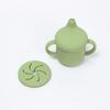 4 In 1 Silicone Baby Straw Cups With Handles Durable Toddler Kids Training Snack Sippy Cup