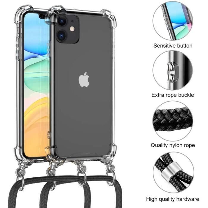Protective Case - E.F.CONNECTION - for iPhone 11 Pro Max - Flexible - Transparent-Night Green - Anti-scratch