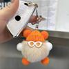 Yousheng Keychain Plush Rabbit Fur Cartoon Doll Shape Bag Charm Car Keychain Decorative Accessory Emotional Support Gift