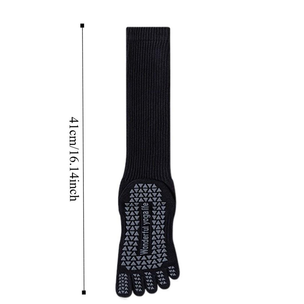 Silicone Anti-slip Women Yoga Socks Five Fingers Sport Pilates Socks Sports Toe Socks  Ballet