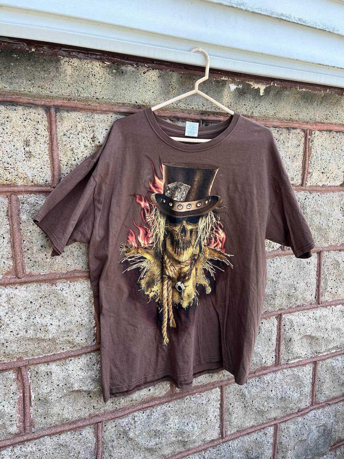 Unisex Adult Halloween Skull Fall Shirt XL S разноцветный