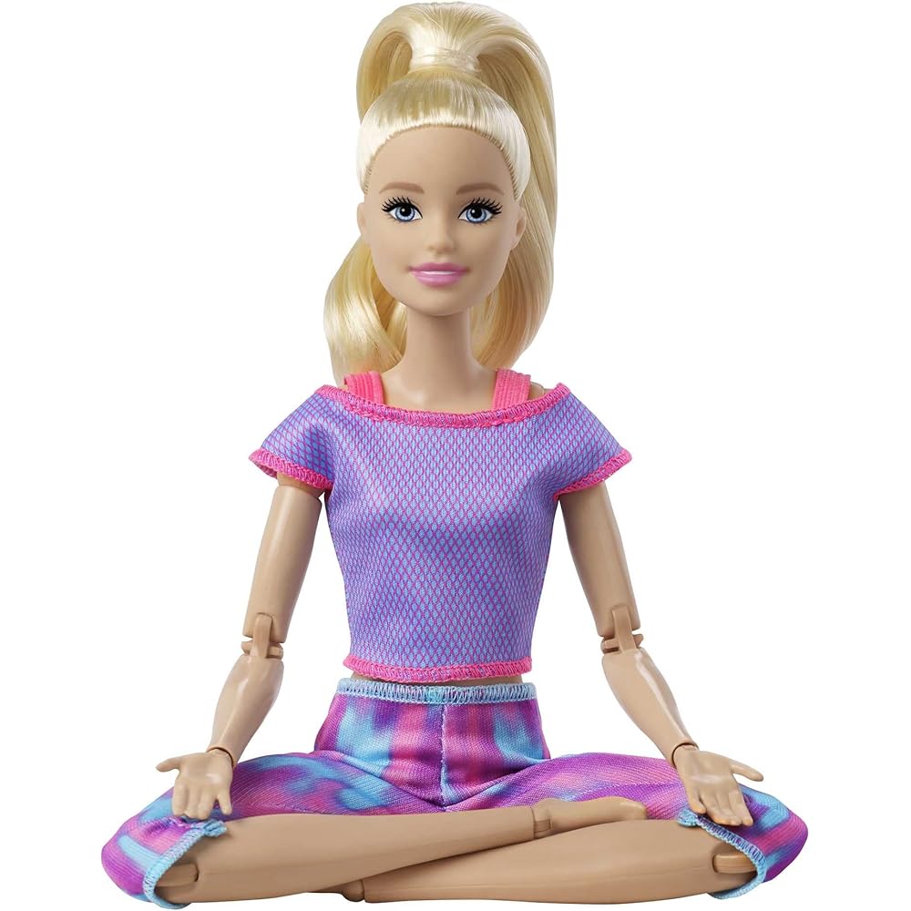 Barbie Cute Pose Purple Pink Doll 3 Years and Up Articulated Joints