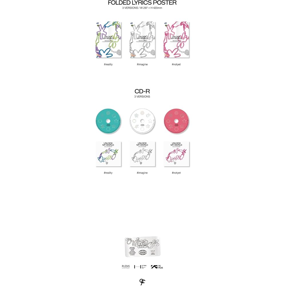 Fromis_9 Unlock My World 1st Album Contents+Tracking Sealed (Standard Random)