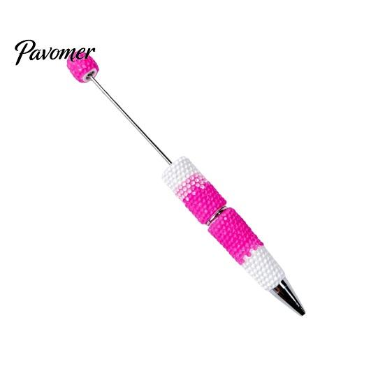 Creative Writing Supplies DIY Beadable Pen, Colorful Fancy Beaded Crafting Ballpoint Craft Pens for Adults Gift Students, Party Favors, Office