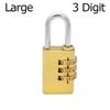 Travelling Combination Padlock Brass Code Lock Mini Number Password Lock  Door