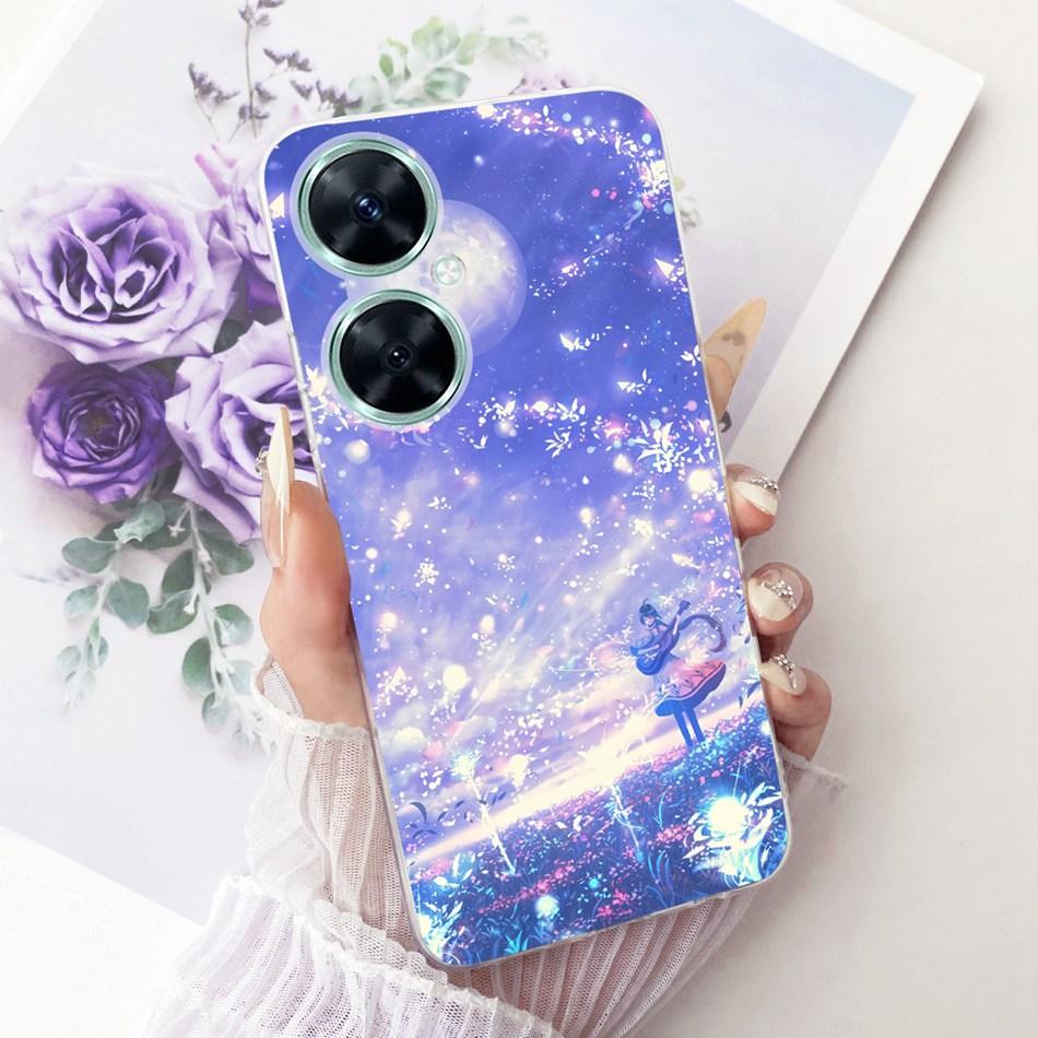 For Huawei Nova 11i Cute Flower Butterfly Cat Painted Case For Huawei Nova11i MAO-LX9 Soft Silicone TPU Phone Cases