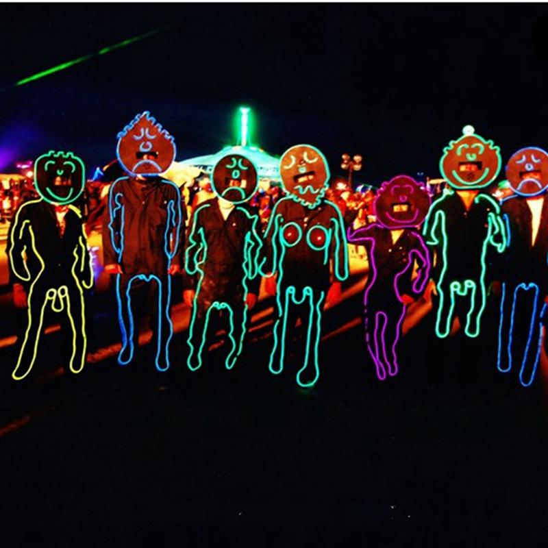 1M/2M/3M/5M/10M Neonowe oświetlenie imprezowe potańcówka lampa dekoracyjna Neonowa lampa LED Elastyczna rurka z drutu elektroluminescencyjnego wodoodporna taśma LED