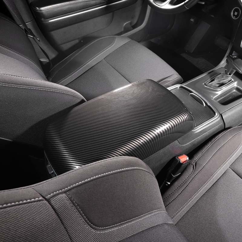 ABS Armrest Box Decorative Panel Decoration Cover Sticker For Dodge Charger 2011 Up For Chrysler 300C 2011 Up Car Interior Accessories