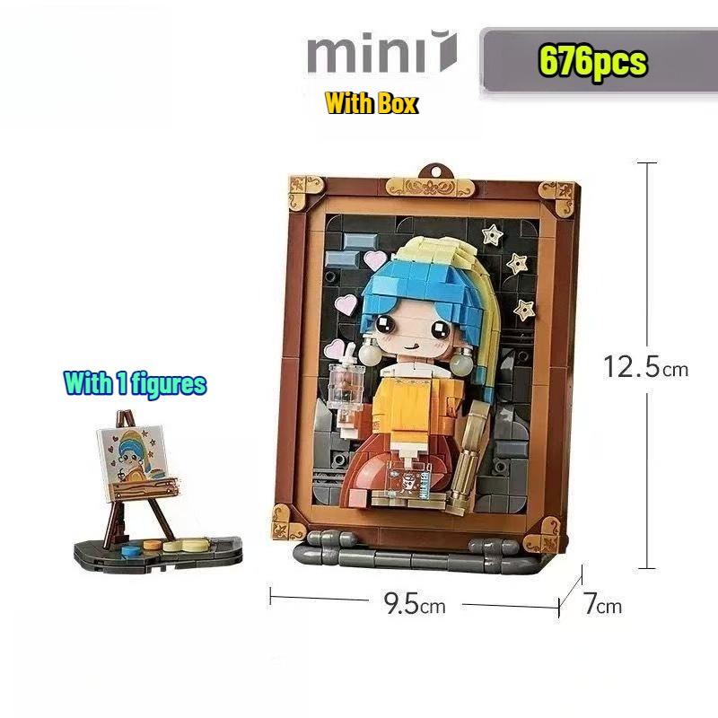 Světově proslulý olejomalba stavebnice kreativní montáž závěsná malba ozdoby sada kostek hračky dárky pro dospělé děti