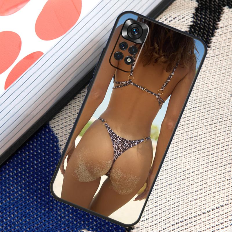 Sexy Bikini Underwear Girl Case For Xiaomi Redmi Note 12 8 9 10 11 Pro 9S 10S 11S 8T Redmi 10 12C 9C 10A 10C Coque