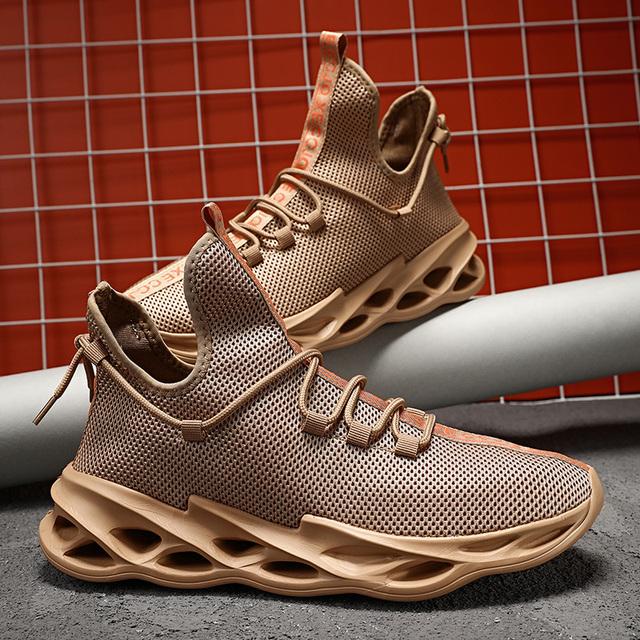

Высококачественная трендовая обувь для мужчин Дышащие повседневные кроссовки Прочная подошва Спортивная обувь для бега Zapatos De Hombre 41 коричневый
