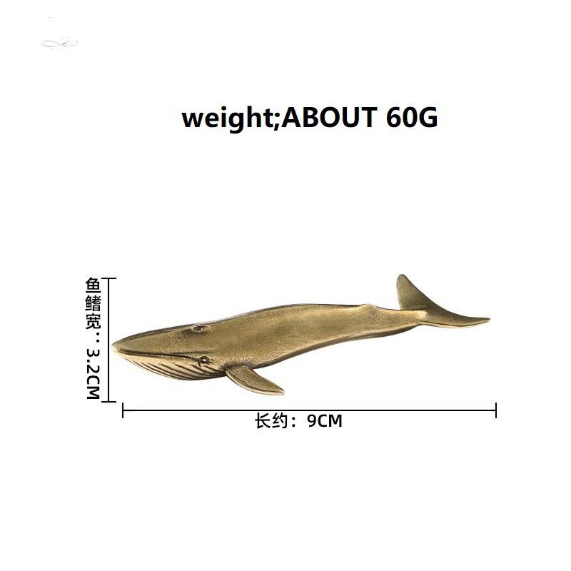 

Фигурки Синего кита из латуни, Винтажная статуэтка морского животного, Настольные украшения, Офисные украшения, Аксессуары для рукоделия, Детские подарки