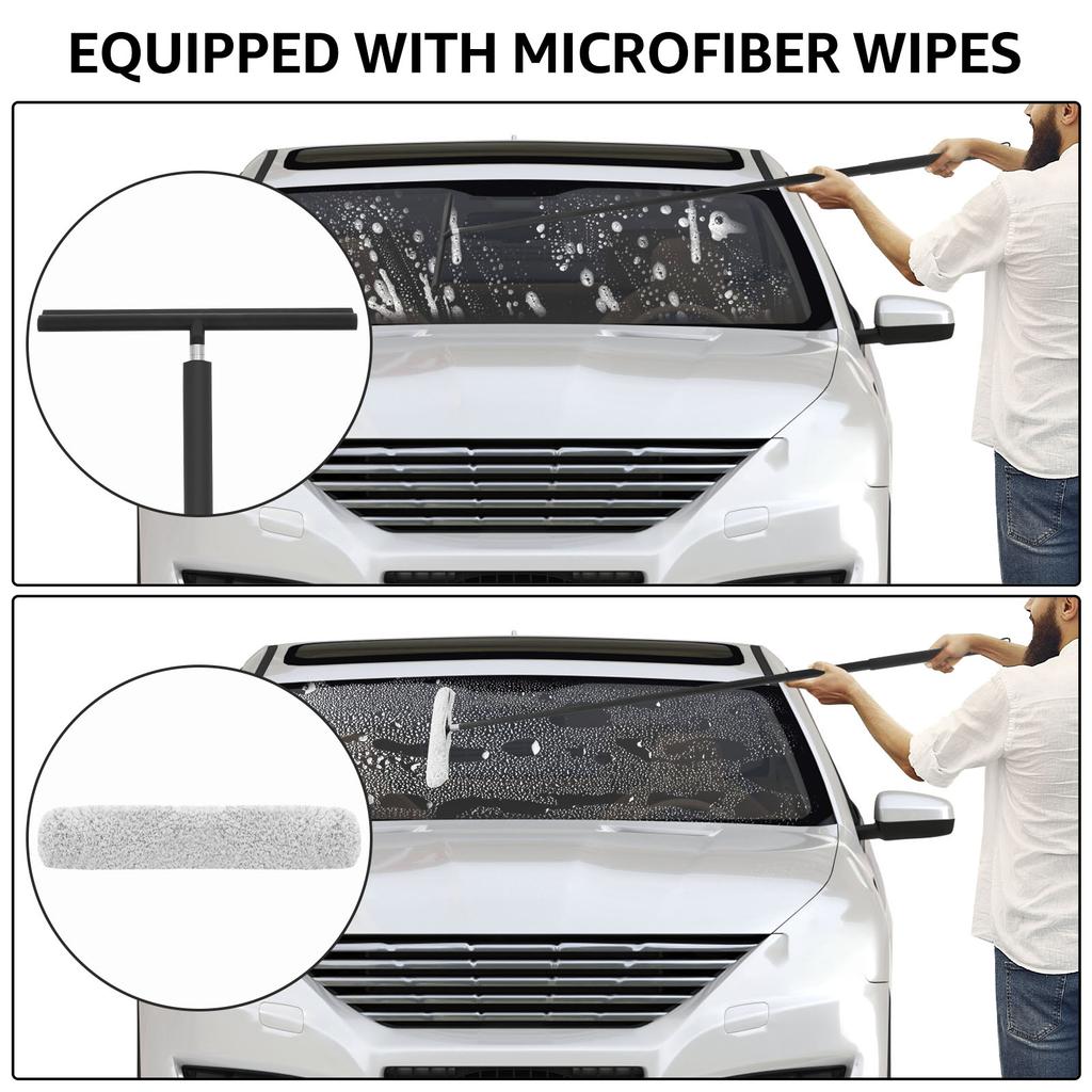 Telescopic Shower Squeegee Window Glass Door Bathroom Mirror Wiper Scraper Long Handle Home Cleaning Tool Multifunctional