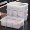 Food Storage Box Divided Snack Serving Tray with Lid BPA Free 6 Compartments Snack Box Portable Storage Organizer