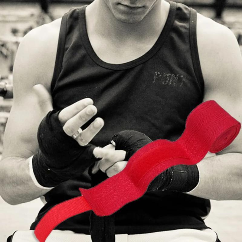 Professional Cotton Boxing Bandage, 2.5m Mma Training Gloves, Sweat-Absorbing Elastic Hand Wrap, Sports and Fitness Resistance Band