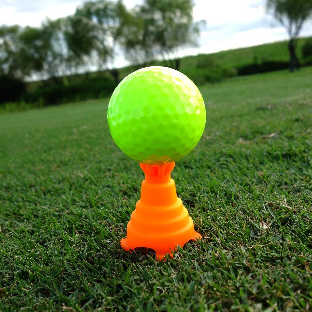 Light (LITE) Three-tier Tee Green X Yellow T-318(640)