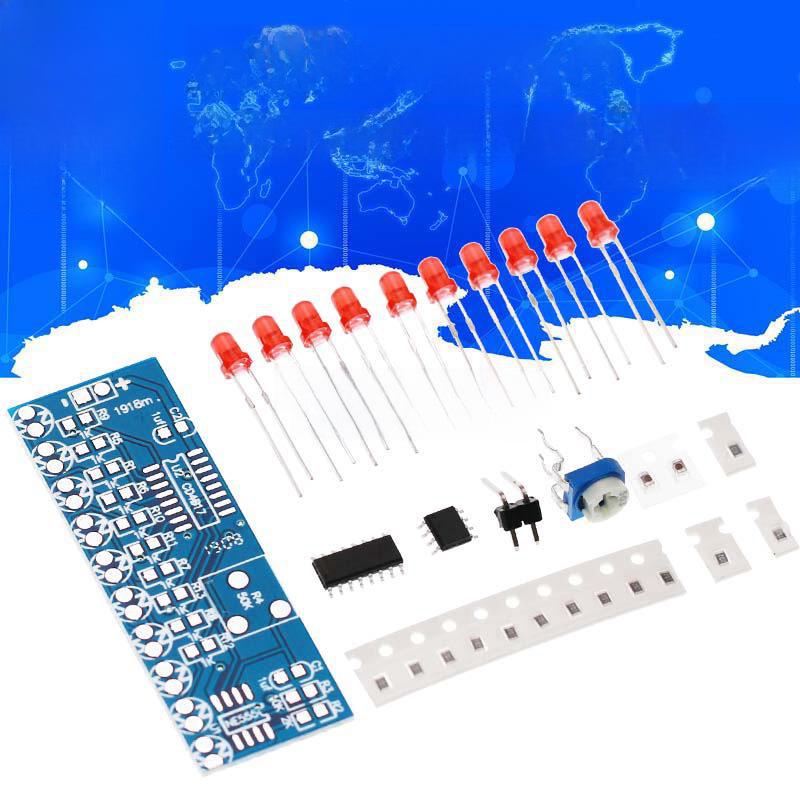 

Текуча вода Світло DIY Електронний набір: Компоненти NE555 і CD4017 NE555+CD4017