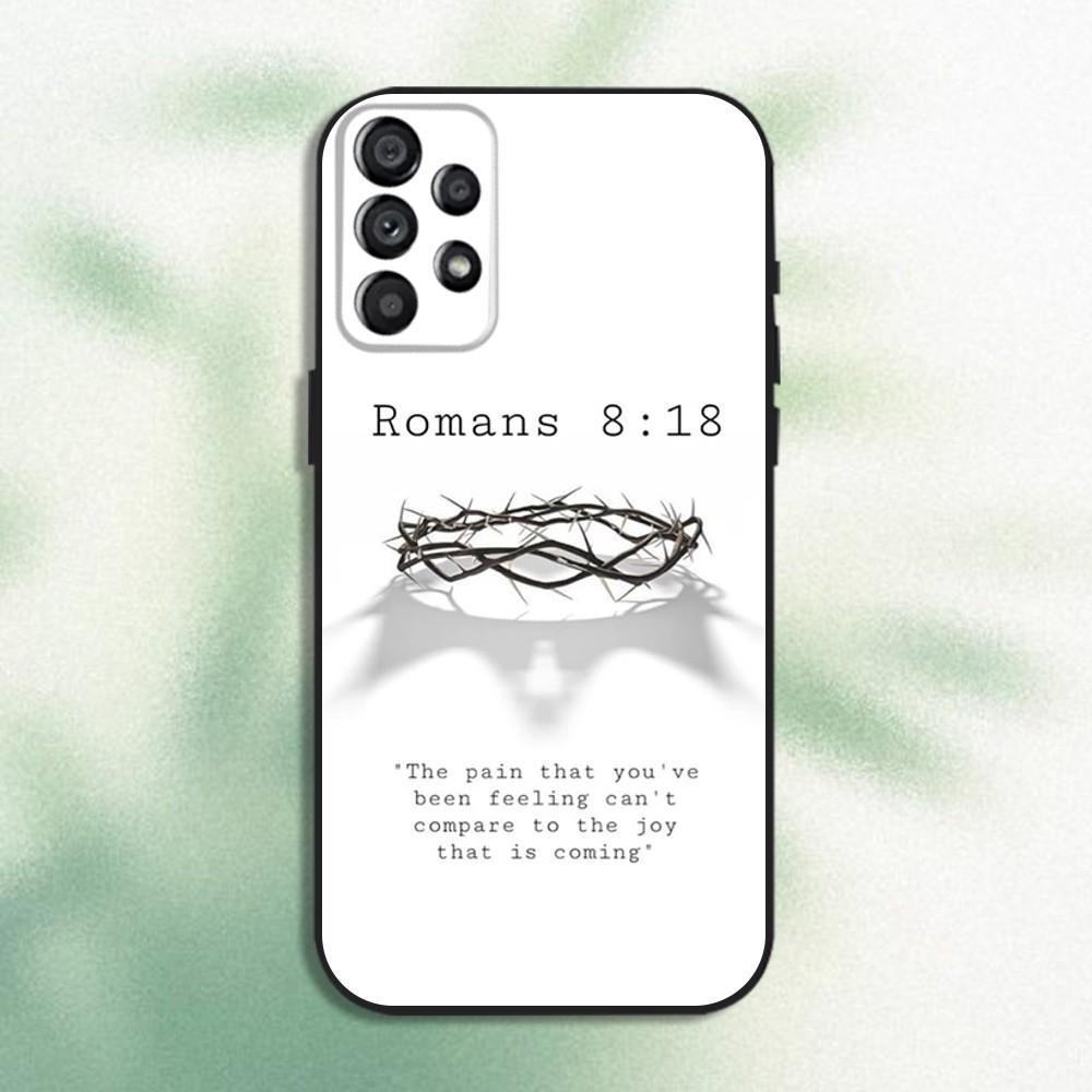 

Bible Verse Jesus Christ Christian Phone Case For Samsung Galaxy A20,A21s,A22,A31,A32,A52,A53,A72,73,A80 Soft Black Cover Samsung a324g