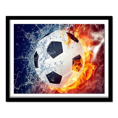 Ricamo Fai da Te 3D Corsa di Calcio Pittura Diamante Punto Croce Floreale Strass Kit Decorazione Adesivo