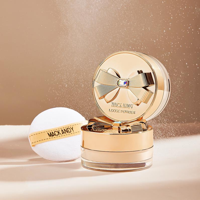 Make Andy Bow-Knot Lightweight Silky Waterproof Air Setting Powder - Invisible Pores Loose Powder.