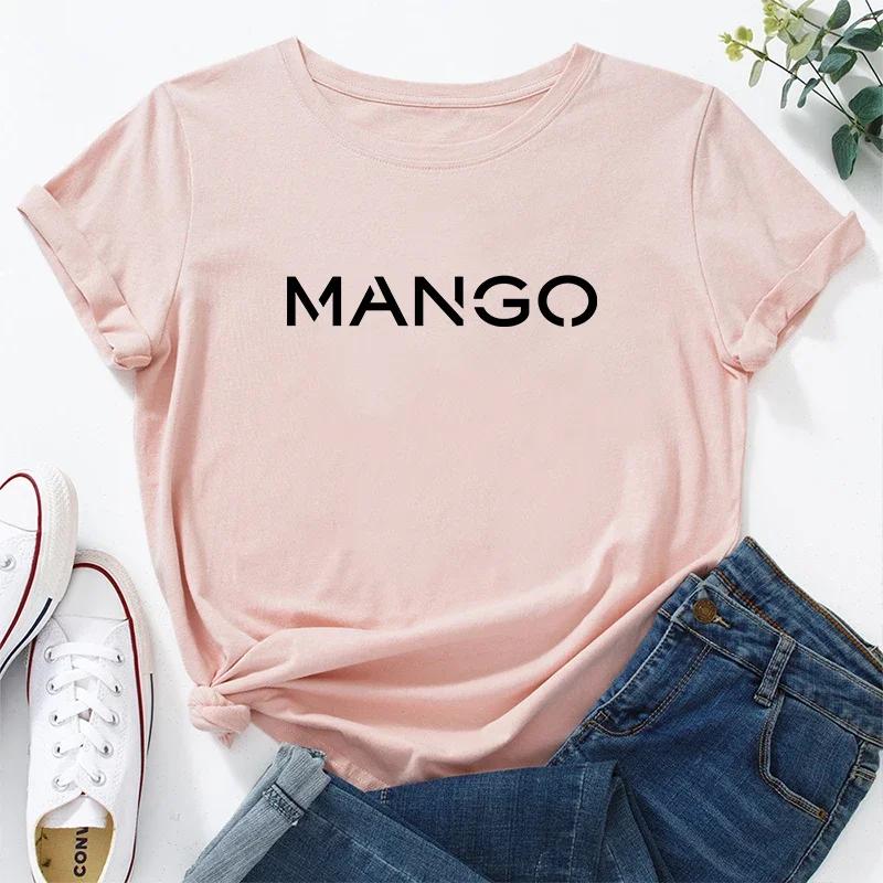 

Simple and stylish letter printed pattern short sleeved round neck suitable for daily versatile Womens Tshirt S