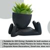 Face Flower Pot Head Planter Small Ceramic Pots For Indoor Plants With Drainage Reusable Human Shape Indoor Flower Planter Pot