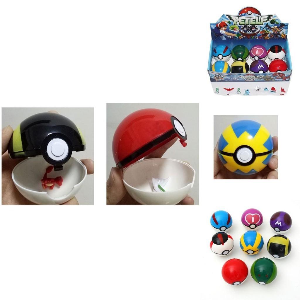 Kapesní monstrum Míčová hračka Průměr 7 cm Materiál ABS Sada 8 figurek Pokemon